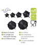 Wenko 6er-Set: Silikondeckel "Loui" in Schwarz
