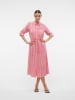 Vero Moda Kleid "Ilisa" in Pink/ Weiß