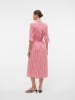 Vero Moda Sukienka "Ilisa" w kolorze różowo-białym