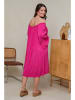 Curvy Lady Jurk roze