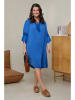 Curvy Lady Kleid in Blau