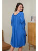 Curvy Lady Jurk blauw