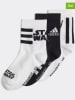 adidas 3-delige set: sokken zwart/wit