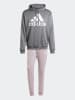 adidas 2tlg. Trainingsanzug in Grau/ Rosa