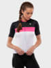Siroko Fahrrad-Shirt "M3 Pusher" in Weiß/ Schwarz/ Pink