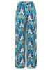 More & More Spodnie w kolorze niebieskim ze wzorem