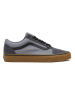 Vans Leder-Sneakers "Old Skool" in Grau