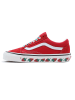 Vans SkÃ³rzane sneakersy "Old Skool" w kolorze czerwonym