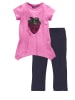 Kidsworld 2tlg. Outfit in Pink/ Dunkelblau
