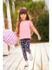 Kidsworld 3-delige set: leggings donkerblauw/roze