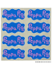 Dr. Oetker 2-delige set: papieren zakken " Peppa & vrienden" lichtblauw/groen - 2x 8 stuks