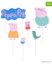 Dr. Oetker 2er-Set: Kuchen-Topper "Peppa & Familie" in Bunt - 2x 12 Stück
