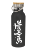 Design@Home Roestvrijstalen drinkfles "Soulmate" zwart - 500 ml