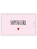 Design@Home Dienblad "Supergirl" lichtroze - (L)23,5 x (B)14,5 cm