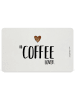 Design@Home Tablett "Coffee Lover" in Weiß - (L)23,5 x (B)14,5 cm