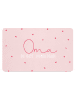 Design@Home Tablett "Oma" in Rosa - (L)23,5 x (B)14,5 cm
