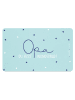 Design@Home Tablett "Opa" in Türkis - (L)23,5 x (B)14,5 cm