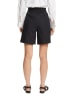 ESPRIT Leinen-Shorts in Schwarz