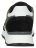 Bullboxer Skórzane sneakersy w kolorze czarno-oliwkowym