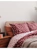 Essenza Perkal beddengoedset "Tulip Mania" rood/lichtroze