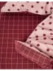 Covers & Co Perkal beddengoedset "Turn Over" bordeaux/oudroze