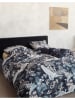 Essenza Satijnen beddengoedset "Diem" donkerblauw/crème