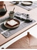 Marc O´Polo Placemat "Lovon" grijs/wit - (L)33 x (B)45 cm