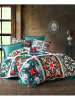 Colorful Cotton Beddengoedset groen/rood/wit