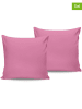 Colourful Cotton 2-delige set: renforcé kussenslopen roze