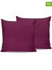 Colorful Cotton Poszewki renforcé (2 szt.) w kolorze fioletowym na poduszkę
