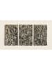 Uyart Home 3tlg. Kunstdruck-Set "Jackson Pollock" in Schwarz/ Braun