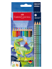 Faber-Castell Buntstifte "Colour Grip Dino" - 10 + 3 Stück