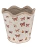 Clayre & Eef Blumentopf in Beige/ Rosa - (H)18 x Ø 19 cm
