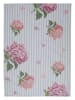 Clayre & Eef Geschirrtuch in Hellblau/ Rosa - (L)70 x (B)50 cm