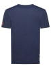 Geographical Norway Koszulka "Jofforoy" w kolorze granatowym
