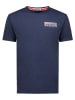 Geographical Norway Koszulka "Jofforoy" w kolorze granatowym