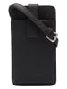 LIEBESKIND BERLIN Leren smartphonetas zwart - (B)10 x (H)18 x (D)2,5 cm