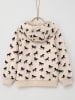 s.Oliver Hoodie in Beige/ Schwarz