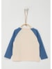 s.Oliver Longsleeve in Creme/ Blau