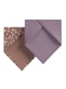 s.Oliver 2-delige set: halsdoeken paars/beige/lichtroze