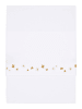 Little Dutch Hoeslaken voor wieg "Little Pink Flowers" wit - (L)100 x (B)70 cm
