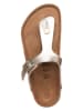 Birkenstock Teenslippers "Gizeh" zilverkleurig - wijdte N