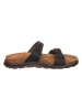 Birkenstock Leren slippers "Sierra" bruin