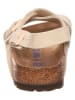 Birkenstock Leder-Sandalen "Tulum" in Beige - Weite S