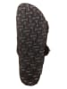 Birkenstock Leder-Pantoletten "Arizona" in Schwarz - Weite S