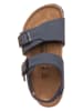 Birkenstock Skórzane sandały "NY" w kolorze niebieskim