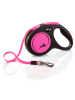 flexi Hundeleine "Flexi M" in Pink/ Schwarz - (L)500 cm