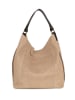 Anna Morellini Leder-Schultertasche "Sebastiana" in Beige - (B)38 x (H)36 x (T)14 cm