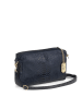 Anna Morellini Leren schoudertas "Luigina" donkerblauw - (B)25 x (H)16 x (D)7 cm