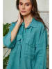 Lin Passion Linnen blouse turquoise